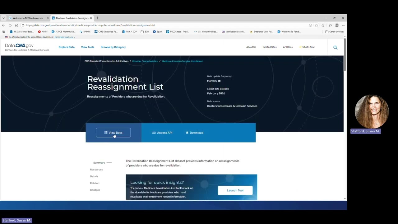 How to use the CMS Medicare Revalidation List Tool