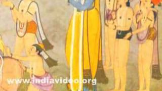 Krishna and the gopas returning at dusk after grazing cattle