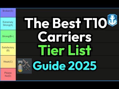 The Best T10 Carriers Tier List Guide 2025: Detailed Analysis and Recommendation | World of Warships