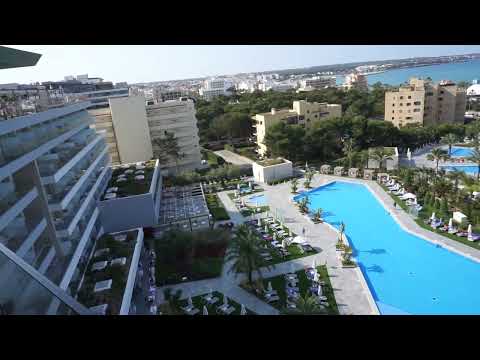 Mallorca 2023 Hipotels Playa de Palma Palace, Ein Blick vom Balkon.