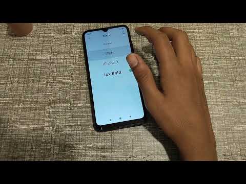 How to change font style in redmi 9i sport phone
