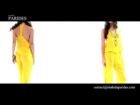 Wide leg Pants_Palazzo pants_ Canary Dress_YellowMatching Set_Trend 2014_Cut out Top_Boho Fashion