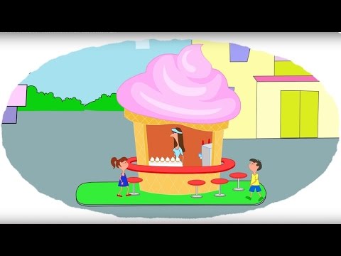 Zeichentrick-Malbuch  - Wie macht man das leckere Eis