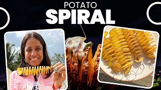 Spiral Potato Recipe at Home | Rs 299 Potato Spiral Machine | Cheap Amazon Cooking Products 👀