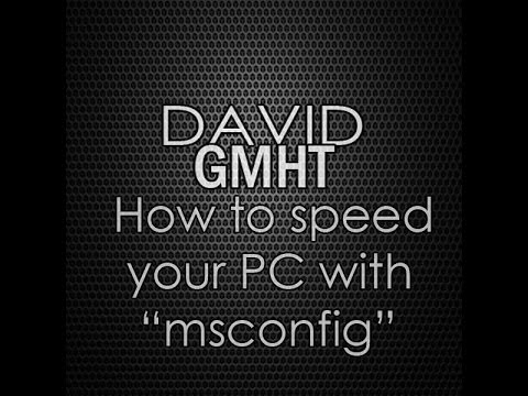 How to speed your PC using "msconfig"