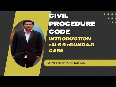 SEC 9 | GUNDAJI SATWAJI SHINDE CASE LAW | CIVIL PROCEDURE CODE