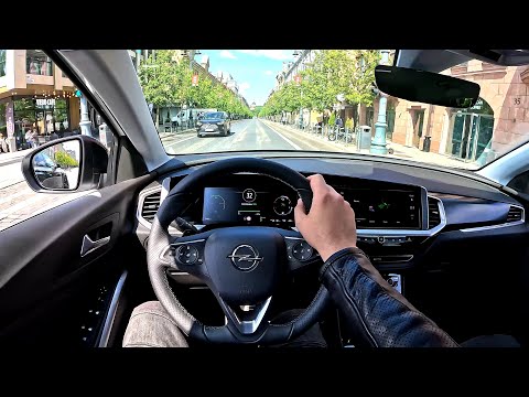 2023 NEW Opel Grandland GSe [ Hybrid 300hp 4WD ] POV Test Drive in the city | Fuel consumption