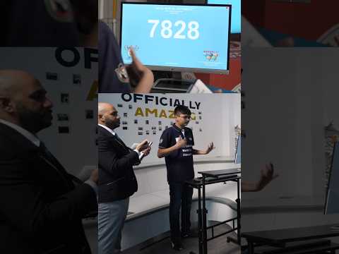 Fastest time to mentally add 100 four-digit numbers ⏱️ 30.9 sec by Aaryan Shukla 🇮🇳