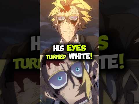 Why Did All Might's Eye Turn White in Season 8? #anime #manga #mha