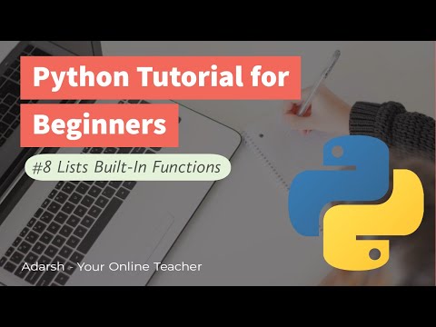 8 List Built In Functions In Python Python Tutorial For Beginners