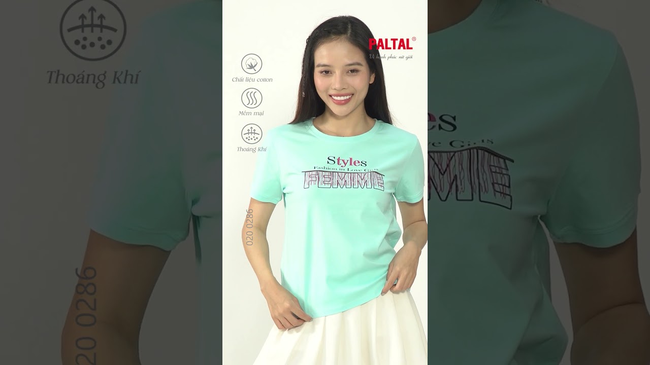 Áo thun nữ Form Basic chất cotton siêu mát 020p 0286