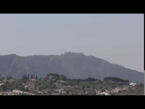 View of the border between Israel and Lebanon