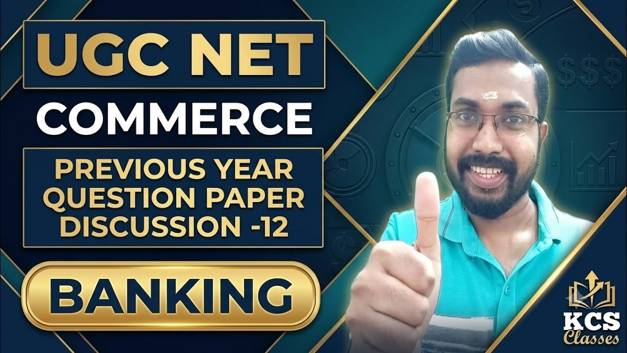 UGC NET Commerce Previous Year Question Paper Discussion-12|Banking 