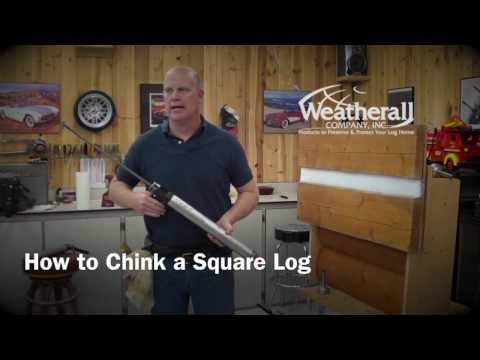 How to Chink a Square Log Home
