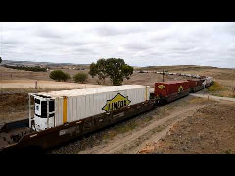 SCT LOGISTICS 2MP9 ​AND PACIFIC NATIONAL 2MP5 AT CALLINGTON  CURVE  16th March 2021