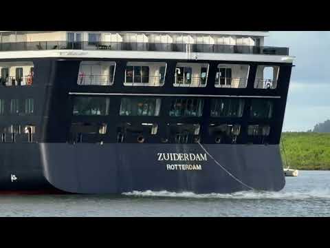 Thumbnail for Holland America ZUIDERDAM ROTTERDAM cruise ship exiting port