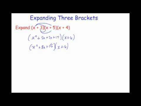 Expanding Three Brackets