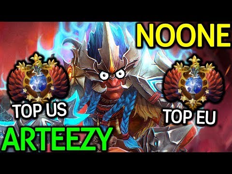 NOONE Troll Warlord Top US VS Arteezy Troll Warlord Top EU 7.14 Dota 2