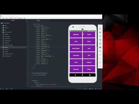 React Native Simple Custom Gridview Layout Example Android