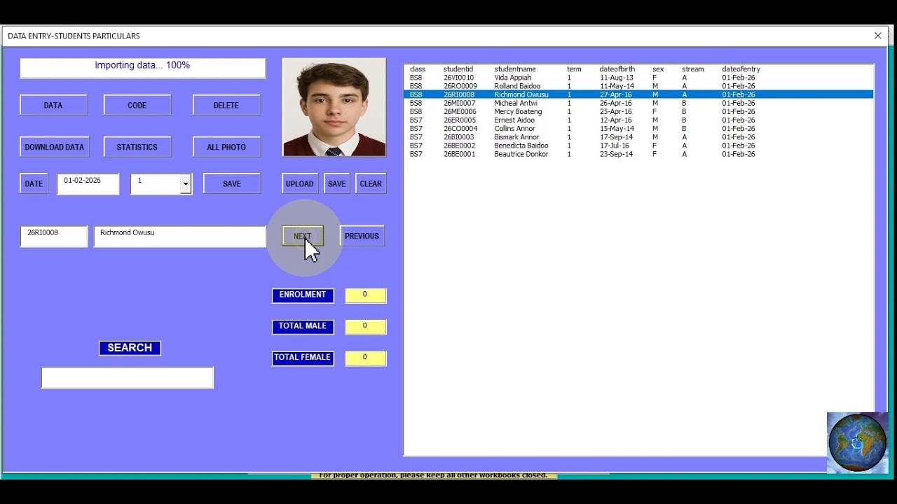 Excel School Management System | Made Simple
