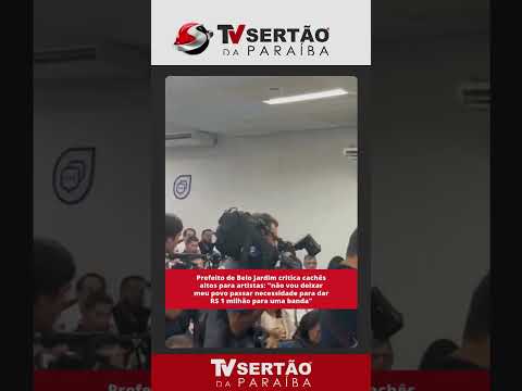 Prefeito de Belo Jardim critica gastos com shows: 