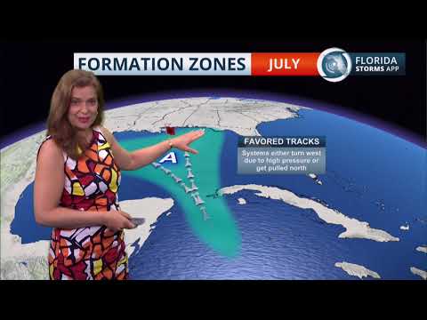 Tropical Trends: Where Storms Usually Form in July