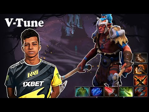V-Tune - Troll Warlord Safelane | Dota 2 7.29 Gameplay