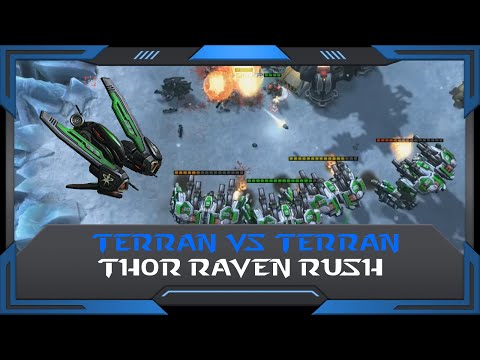 StarCraft 2 (RuFF Highlight): Thor Raven Rush