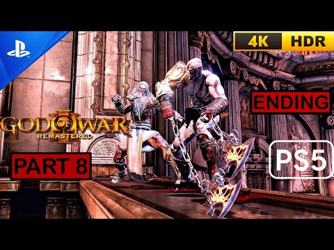 God Of War 3 Remastered PS5 - Gameplay Walkthrough (60FPS 4K HDR) Part 8 No Commentary - Ending