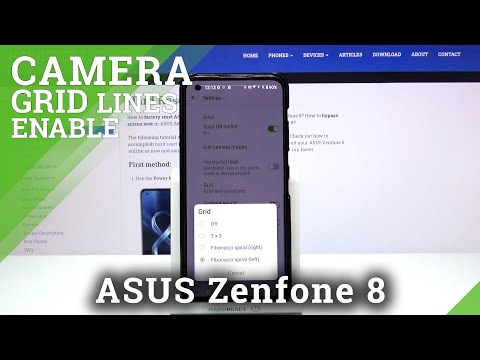 How to Use Camera Gridlines in ASUS Zenfone 8 – Activate Gridlines