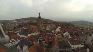 preview picture of video 'Flug über Teile der Altstadt von Ebern FPV Kopterflug Teil 1'