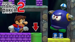 スイッチを踏まれるな！【マリオメーカー２】