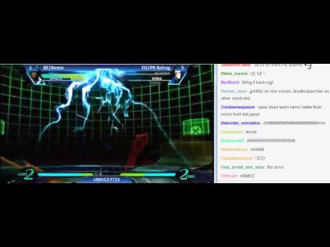 【UMVC3】 PR Balrog vs Nemo FT15 1/2