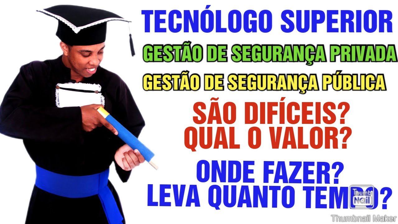Curso superior tecnólogo gestão de segurança pública e privada vale a pena fazer? segurança pública