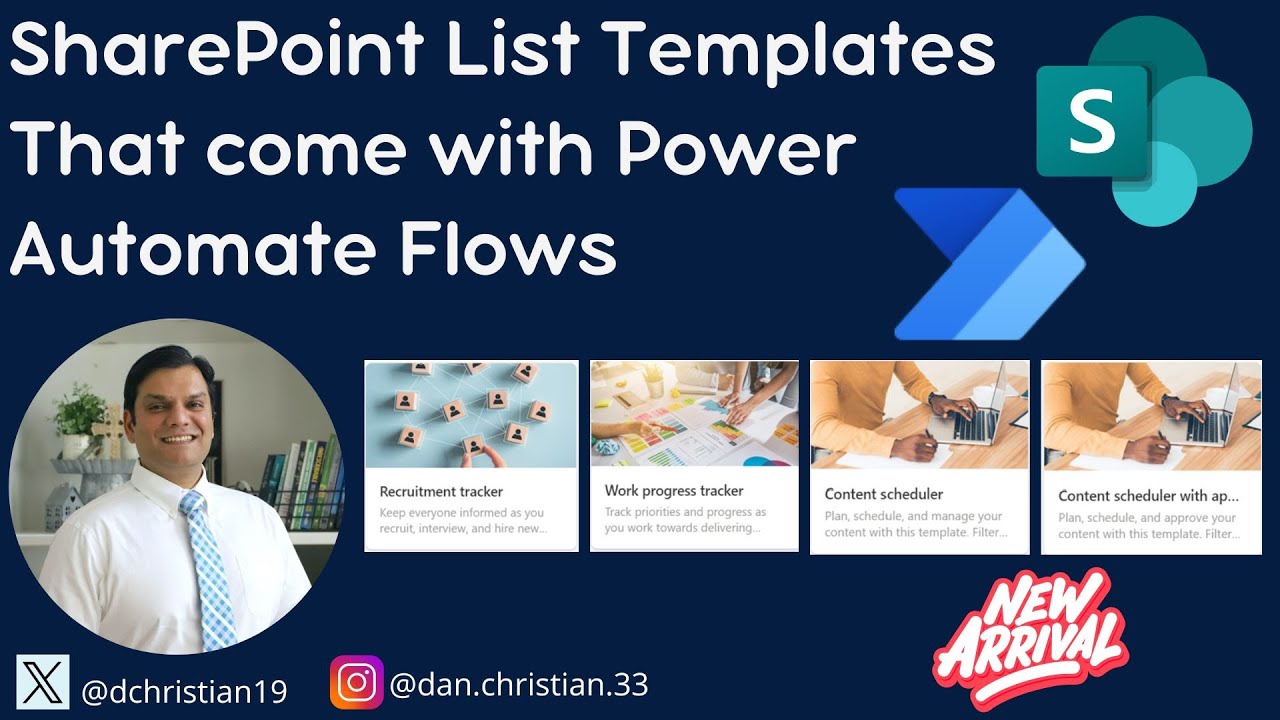 Best SharePoint List Templates with Built-in Power Automate
