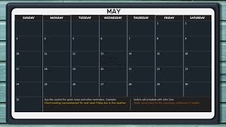 How to Create This Monthly Calendar On PowerPoint For Your OneNote Planner
