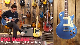 Video thumbnail for P90 Heaven | Maybach Lester 59 Pelham Blue by Tom Groenendaal by Dijkmans Guitars