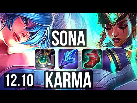 SONA & Kai'Sa vs KARMA & Varus (SUP) | 4/3/19, 300+ games | EUW Master | 12.10
