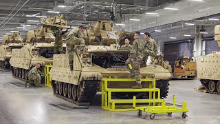 Inside US Army Factory Repairing Massive Armored Vehicles