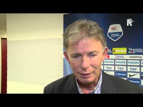 Harry van den Ham na afloop van de wedstrijd tegen Jong PSV