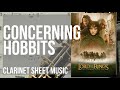 Clarinet Sheet Music: How to play Concerning Hobbits (Lord of the Rings) by Howard Shore