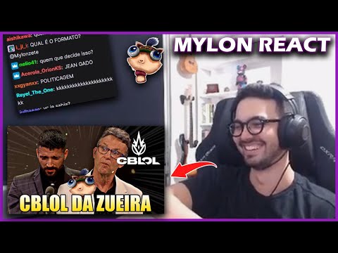 MYLON REACT | BRTT APOSENTA E CRAQUE NETO ROUBANDO PRÊMIO - PRÊMIO CBLOL DA ZUEIRA