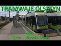 tramwaje olsztyn. linia 1 kanta wysoka brama. cabview. tram line 1 in olsztyn poland . 4k