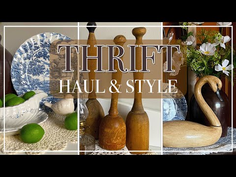 *NEW* THRIFT, CURATED HAUL & LIVING ROOM STYLING | Budget-Friendly Home Decor
