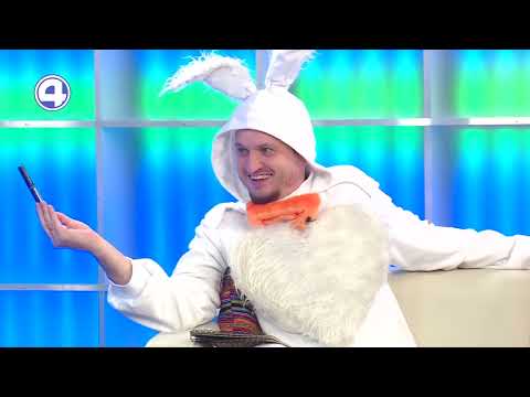 Кролик Антон Рукосуев в студии "Утреннего Экспресса"