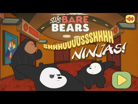 WE BARE BEARS - SHHHUUUUUSSSSHHHH NINJAS! [Cartoon Network Games]