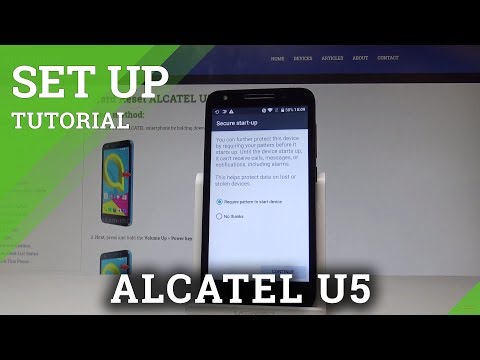 How to Set Up Screen Lock on ALCATEL U5 - Pattern Protection |HardReset.Info
