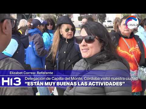Participación de delegación de Capilla del Monte, Córdoba en el encuentro de adultos mayores.
