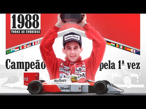 SENNA's 1st year at McLaren, already being CHAMPION - ALL THE RACES OF 1988 - Senna's Career