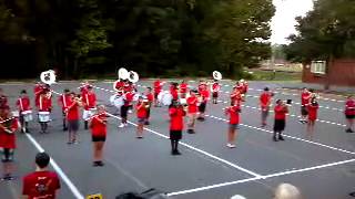 preview picture of video 'Page High School Marching Band Practice #5 08 16 2012'